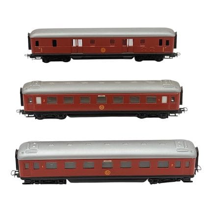 Märklin three coaches of the Swedish State Railway