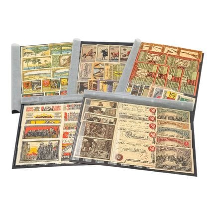 Lotto di 160 banconote di emergenza (Notgeld), ser