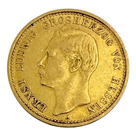 Moneta d'oro da 10 Mark 1898 A, Granduca Ernst Lud