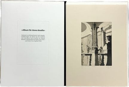 雷纳·伊尔格等人，作品集《献给安娜·阿玛利亚的相册》，安娜·阿玛利亚图书馆重新开放，2007年
纸本