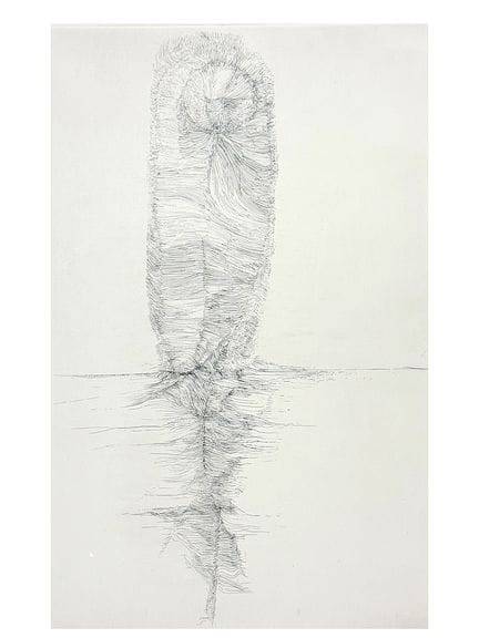格雷戈里·马苏罗夫斯基，《海上的羽毛》，BFK Rives纸上签名蚀刻版画，1962年
BFK Ri