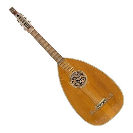Liuto a chitarra con rosetta intagliata, Walter Wi
