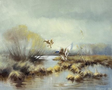 Hoeppner, “Rising Mallards in a Moorland Landscape