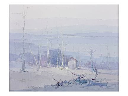 Franco Gnocchi, Boschetto di betulle, winter lands