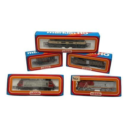 Set Märklin in scala H0 composto da cinque locomot