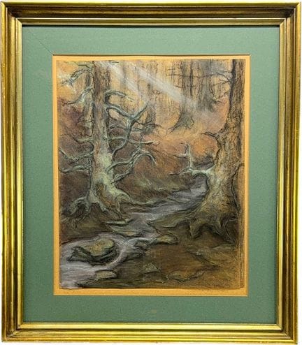 Pittore paesaggista, "Im Harz", interno di bosco c