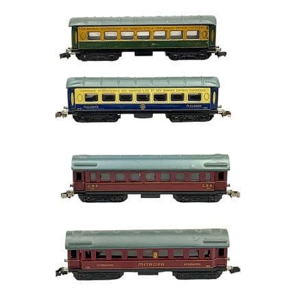 Märklin four passenger coaches gauge H0, Mitropa d