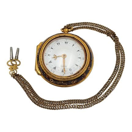 Daniel de St Leu, orologio da tasca da uomo con ri