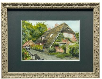 Wilfried Thierbach, house on Sylt, overgrown brick