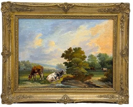 Pittore paesaggista del XIX secolo, paesaggio bosc