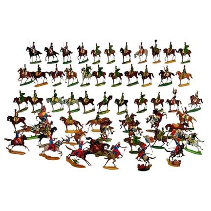 Collezione di figurine in latta: cavalleria france