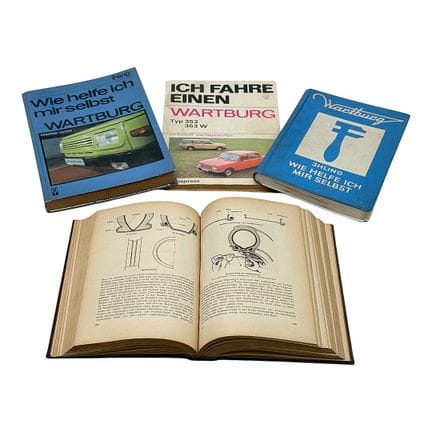 Tres manuales de reparación del Wartburg, de Horst