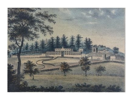 约翰·卡斯帕·怀尔德，《劳雷尔山公墓》，费城公墓景观图，J. T. 鲍恩出版，1840年
（1804
