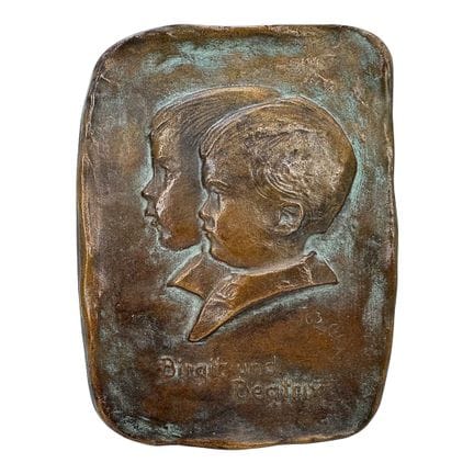Grete Krämer-Zschäbitz, targa in bronzo a rilievo 