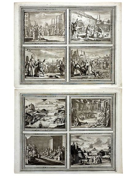 彼得·范德阿（Pieter van der Aa），两幅描绘土耳其、君士坦丁堡、达达尼尔海峡景色的版