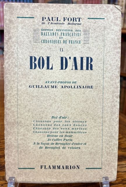 FORT (Paul). Bol d'Air.

Edición definitiva de las