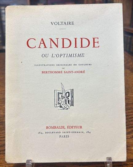 VOLTAIRE. — Cándido o el optimismo. París, Rombald