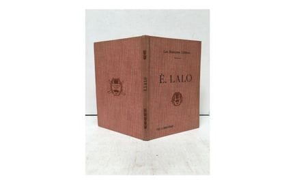 SERVIÈRES (Georges). Édouard Lalo.

Biografía crít