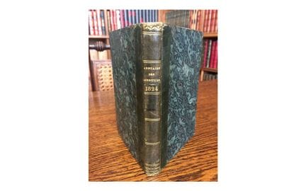 YEARBOOK FOR THE YEAR 1824, PRESENTED TO THE KING 