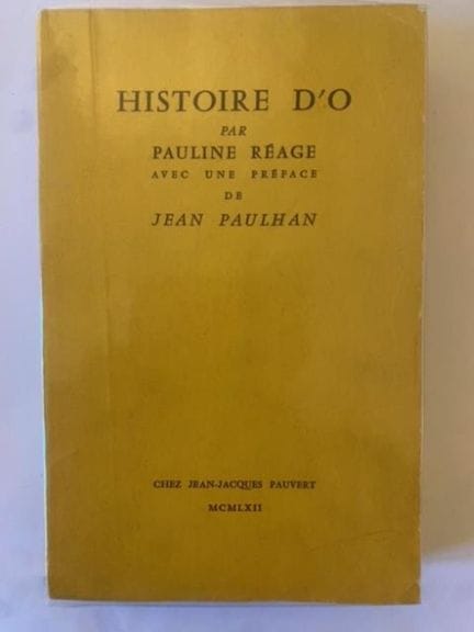 PAULINE REAGE HISTORIA DE O. 
RÉAGE (Pauline). His