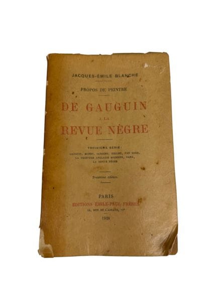 DE GAUGUIN A LA REVUE NEGRE
Jacques-Emile Blanche
