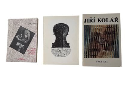 JIRI KOLAR 
Ensemble de 3 livrets
- exposition fev