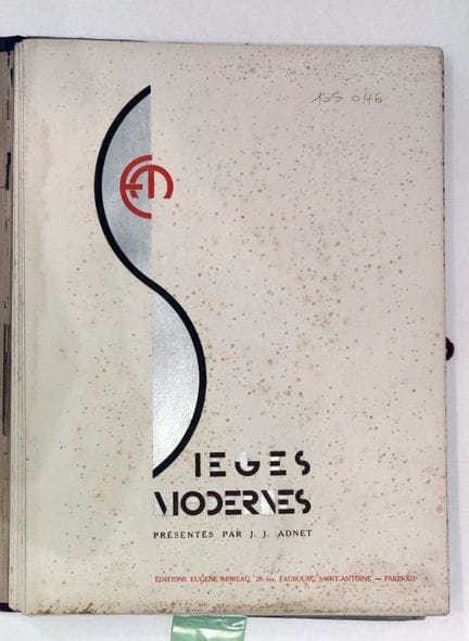 ADNET J. J. Asientos modernos
París, Eugène Moreau