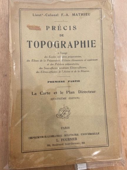 TOPOGRAFÍA MILITAR 
MATHIEU F.-A. (Coronel) 
Préci