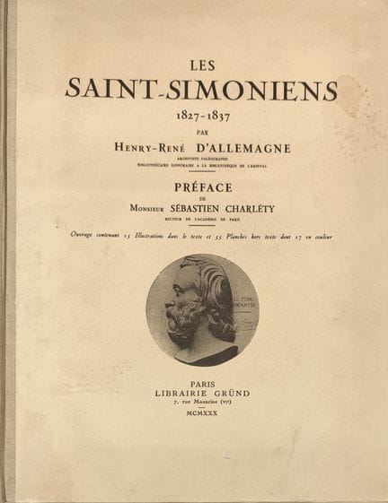 D'ALLEMAGNE HENRY RENÉ (1863-1950)
"Les Saint-Simo