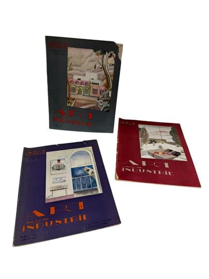 ART ET INDUSTRIE 
1929
Ensemble de 3 revues 
Févri