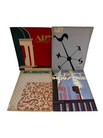 ART ET INDUSTRIE 
Ensemble de 4 revues 
Janvier 19