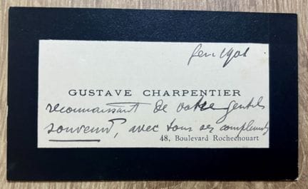 CHARPENTIER (Gustave) (1860-1956). Compositor fran