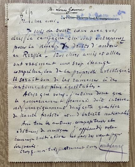 GANNE (Louis) (1862-1923), compositor y director d