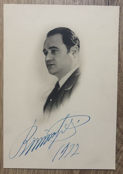 GIGLI (Beniamino) (1890-1957). Famoso tenore itali