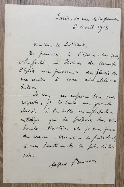 BRUNEAU (Alfred) (1857–1934). French composer and 