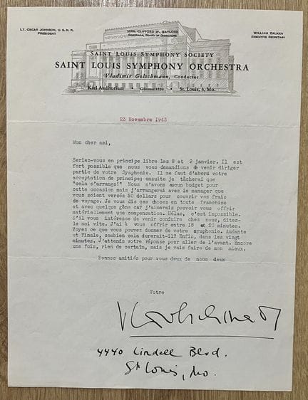 GOLSCHMANN (Vladimir) (1893-1972). Director de orq