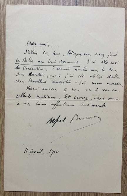 BRUNEAU (Alfred) (1857–1934). French composer. A f