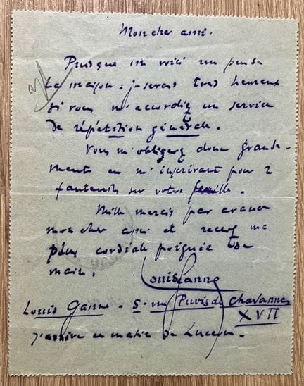 GANNE (Louis) (1862-1923), compositor y director d
