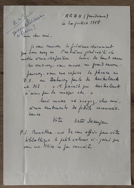 DESARZENS (Victor). Nacido en Château-d'OEx (Suiza