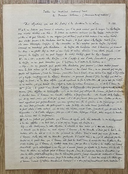 GOUNOD (Charles) — Manuscrito filosófico sobre la 