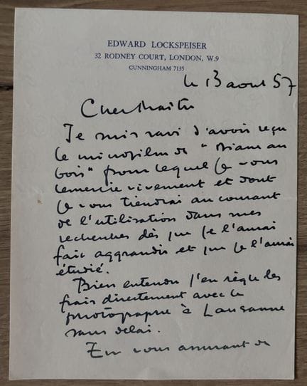 LOCKSPEISER (Edward). 1905-1973. Musicólogo, críti