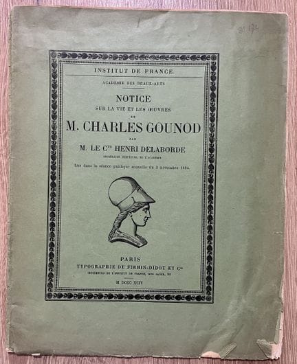 GOUNOD (Charles) (1818-1893) — DELABORDE (Henri) (
