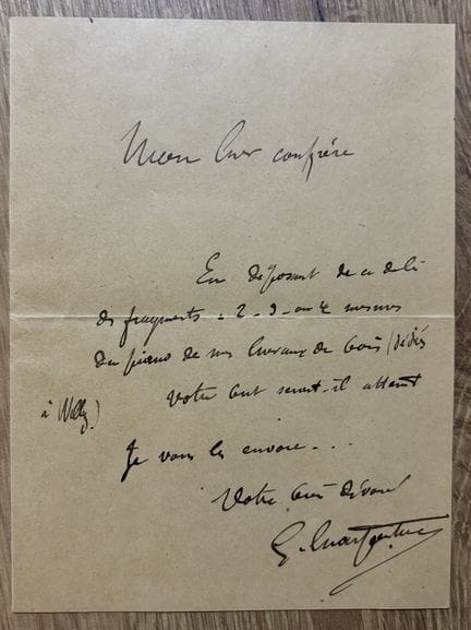 CHARPENTIER (Gustave) (1860-1956). Compositor fran
