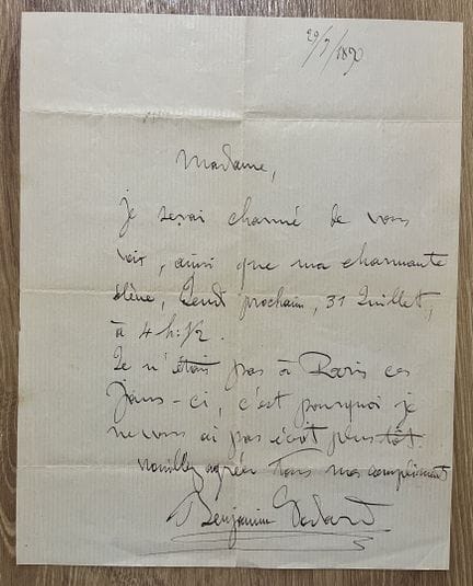 GODARD (Benjamin) (1849-1895), compositor y direct