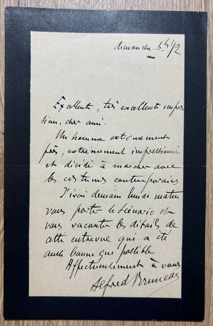 BRUNEAU (Alfred) (1857–1934) *L'Attaque du moulin*