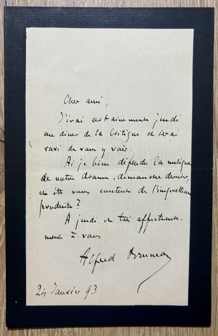 BRUNEAU (Alfred) (1857–1934). French composer and 