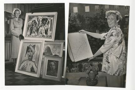 Miss Booge 
"The Flight Attendant Painter," photog
