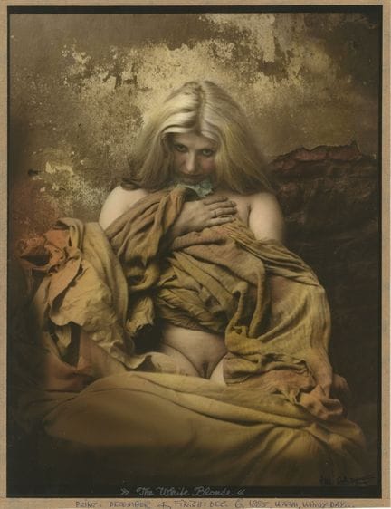 Jan SAUDEK (Né en 1935) 
"The White Blonde", 1985
