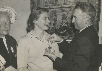 Ingrid Bergman
The Swedish actress awarded the Kni