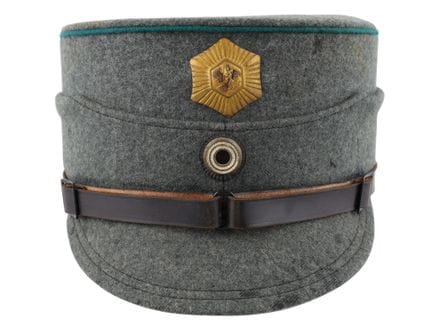 普鲁士警察咖啡罐式帽，约1933-1935年

第三帝国早期普鲁士警察/Schutzpolizei鸭